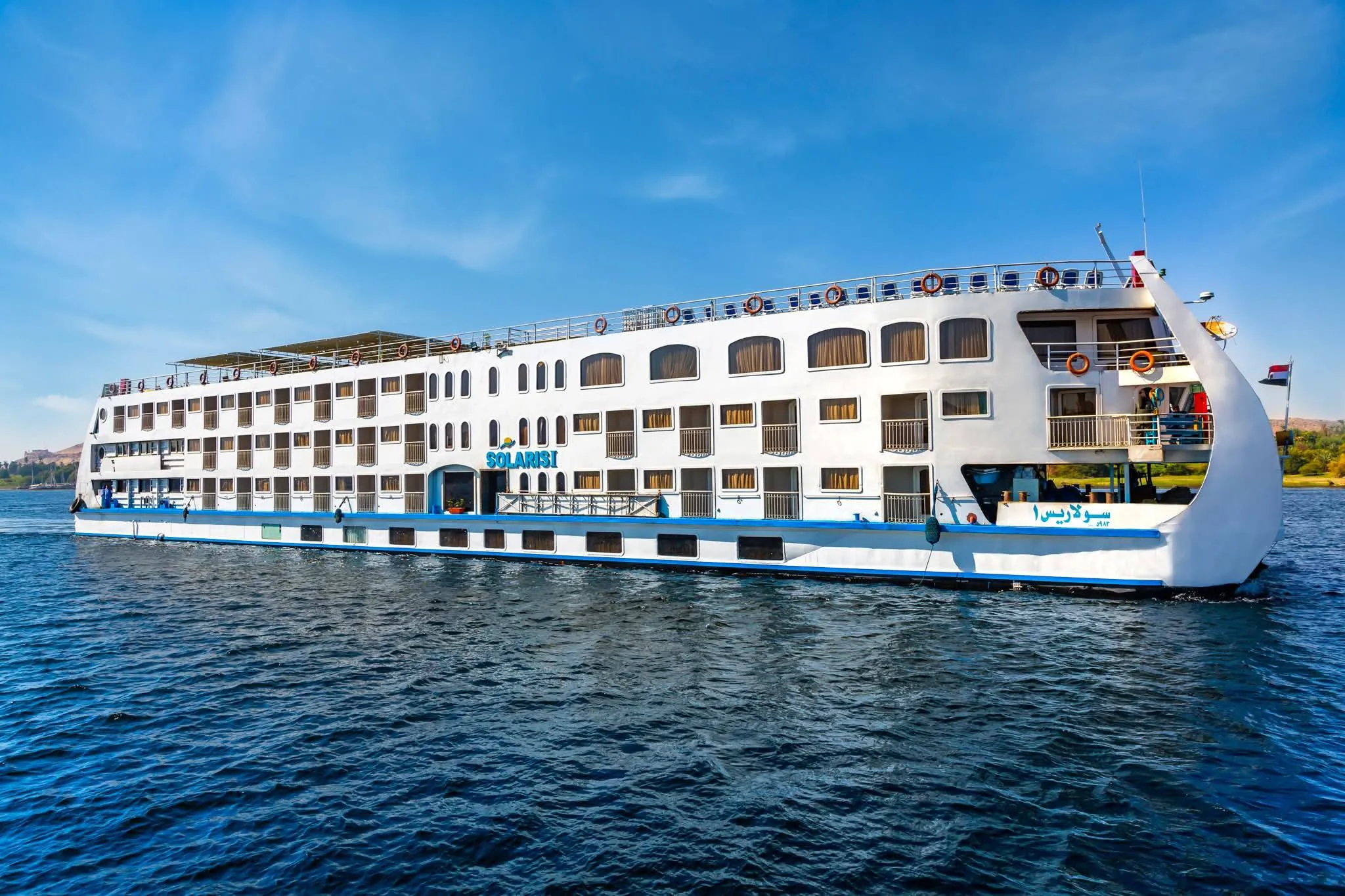 Exterior view of the HS Solaris II Nile Cruise Nile cruise ship
